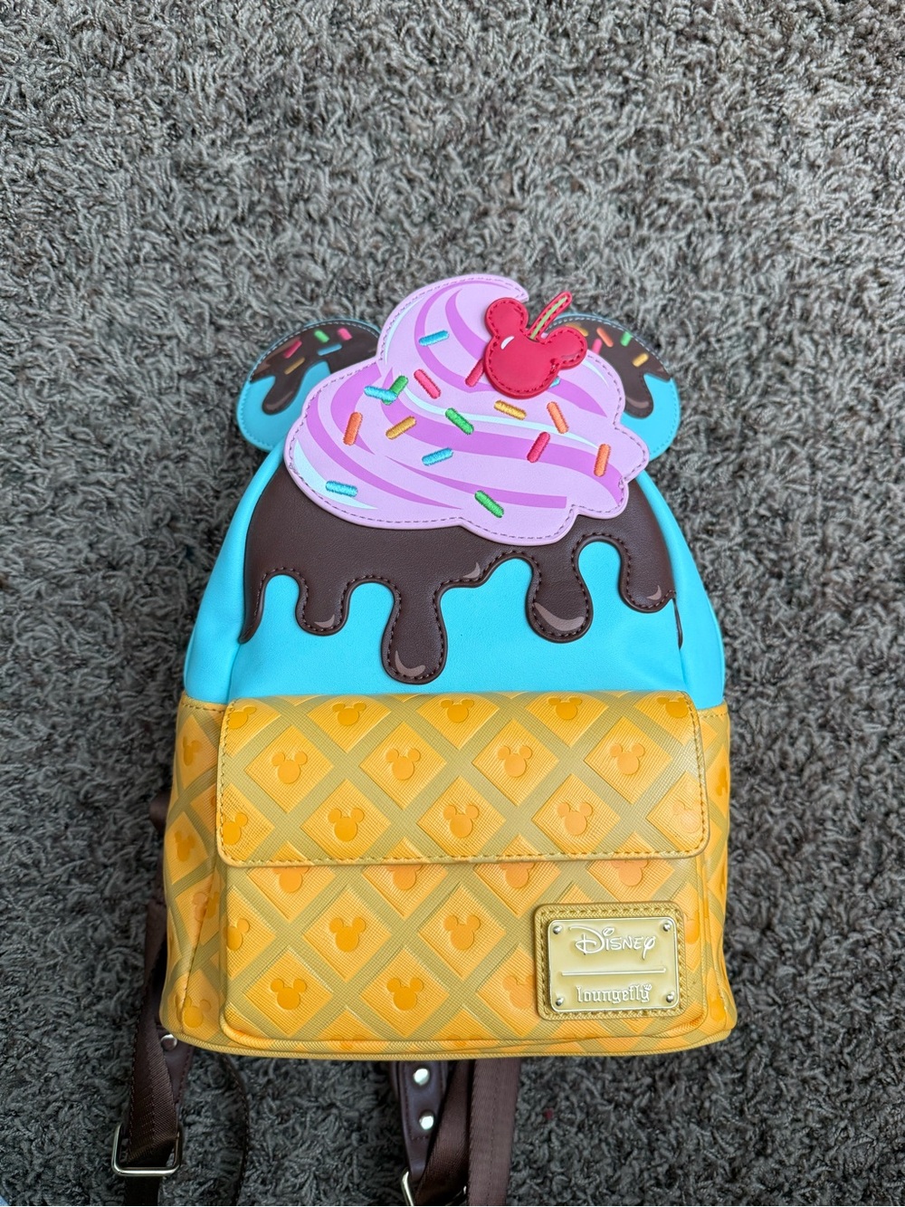 Disney, Good condition Ice Cream Sundae Mini Backpack
